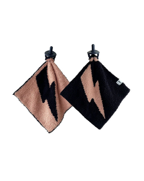 Lightening Bolt Plush Lovey | Mocha - PREORDER