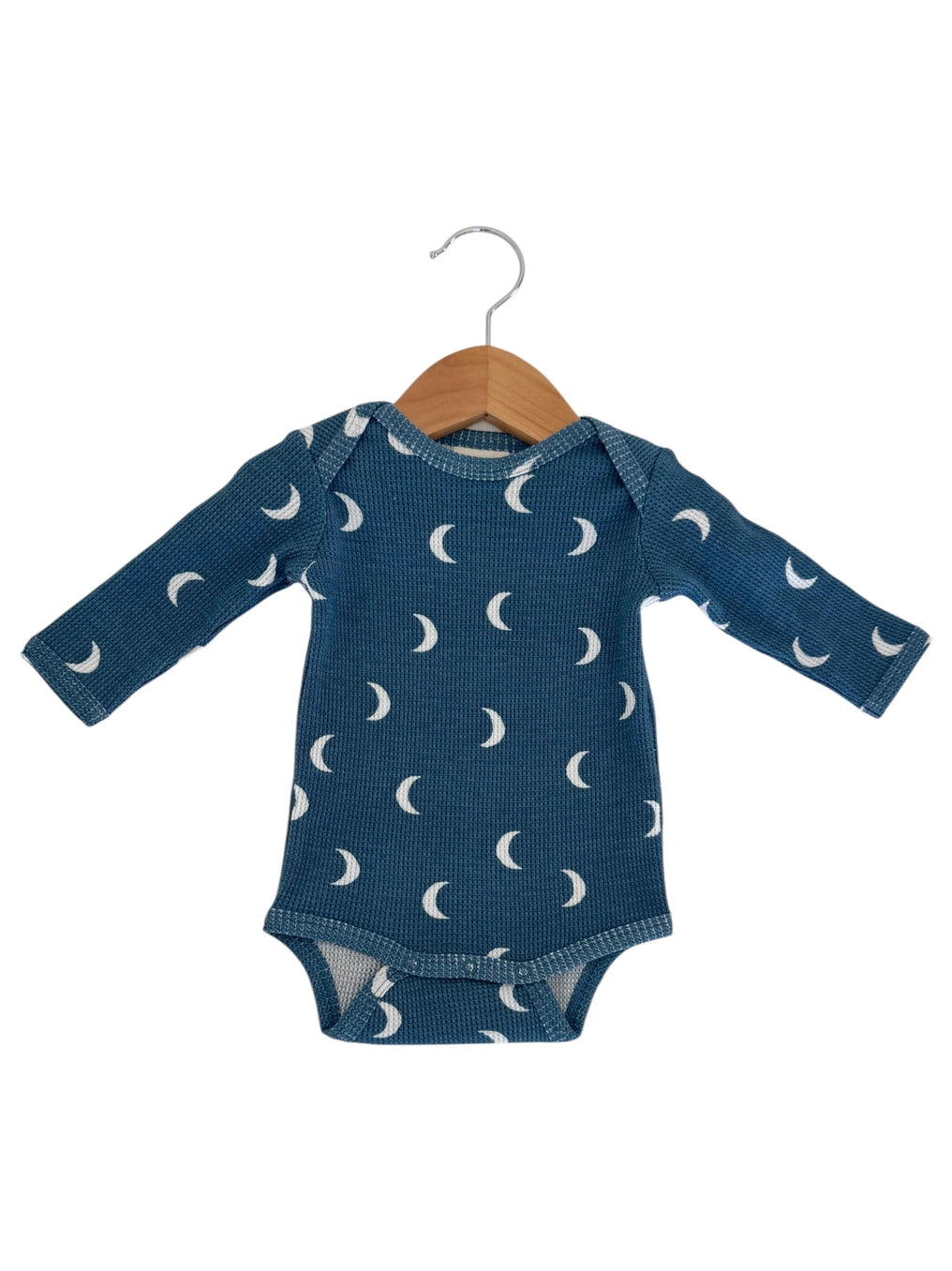 Waffle Long Sleeve Bodysuit | Midnight Moon - PREORDER