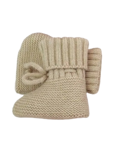 Knit Booties | Cocoa - PREORDER