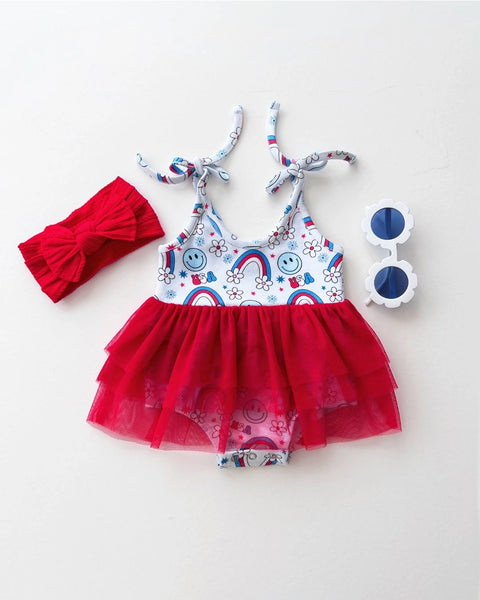 Tutu Romper | Little Miss USA - PREORDER