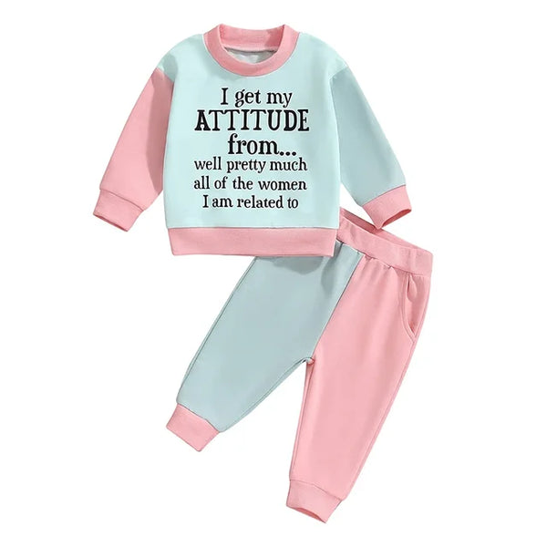 Attitude Three Tone Jogger Outfits (2 Colors) - PREORDER