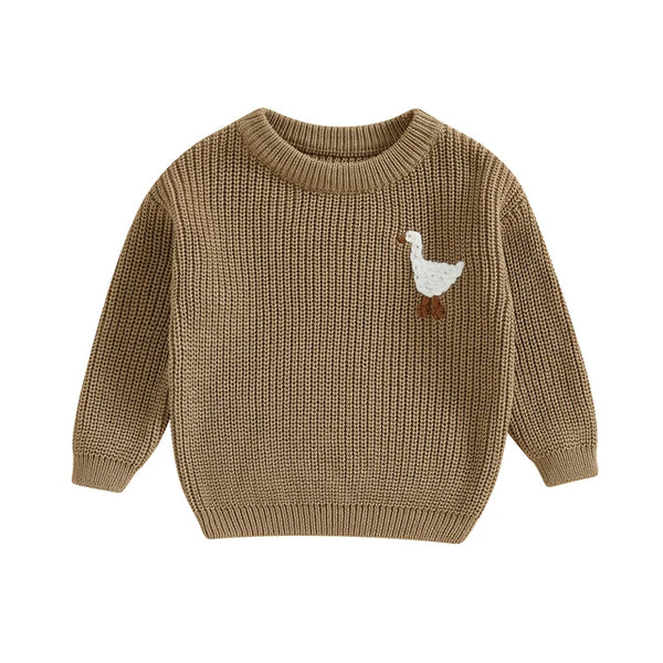 Little Duck Knit Sweaters (2 Colors) - PREORDER