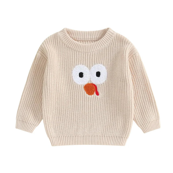 Thanksgiving Turkey Knit Sweaters (4 Colors) - PREORDER