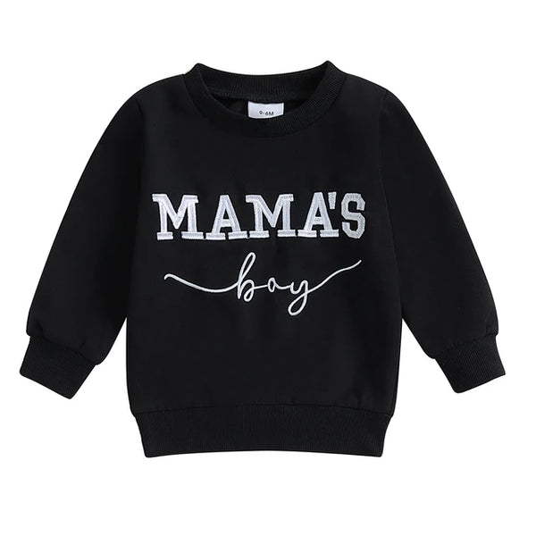 Mamas Boy Embroidered Pullovers (4 Colors) - PREORDER