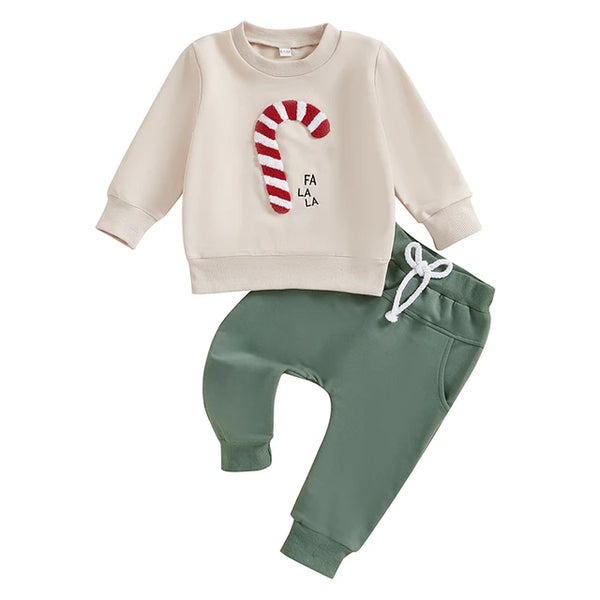 Falala Candy Cane Jogger Outfits (2 Colors) - PREORDER