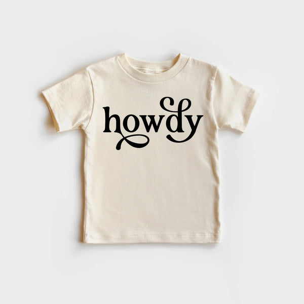 Cotton Bodysuit or Tee | Howdy - PREORDER