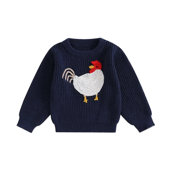 R is for Rooster Knit Sweaters (3 Colors) - PREORDER