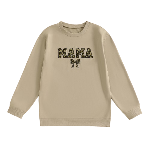 Perfect Bow Leopard Mama & Mini Matching Pullovers - PREORDER