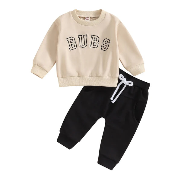 BUBS Embroidered Jogger Outfits (5 Colors) - PREORDER