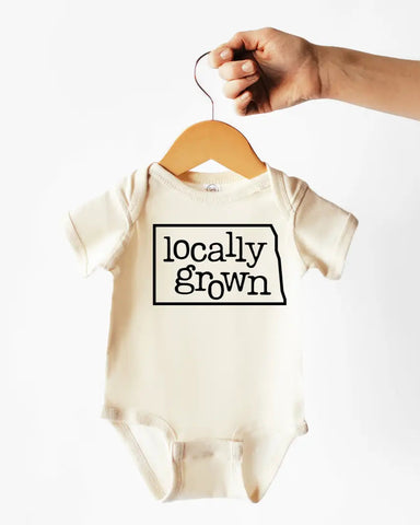 Locally Grown Cotton Bodysuit or Tee | North Dakota - PREORDER