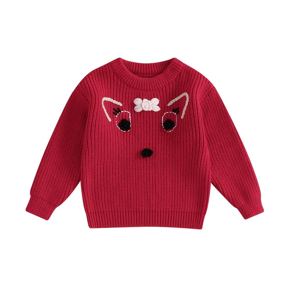 Girly Deer Sweaters (3 Colors) - PREORDER