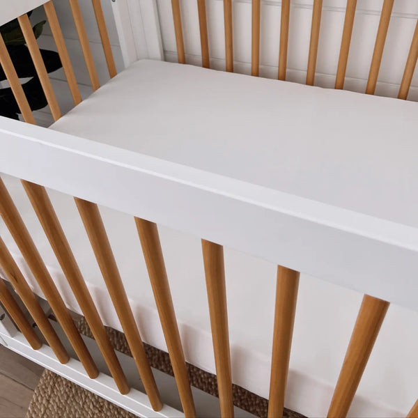 Stretch Crib Sheet | White - PREORDER