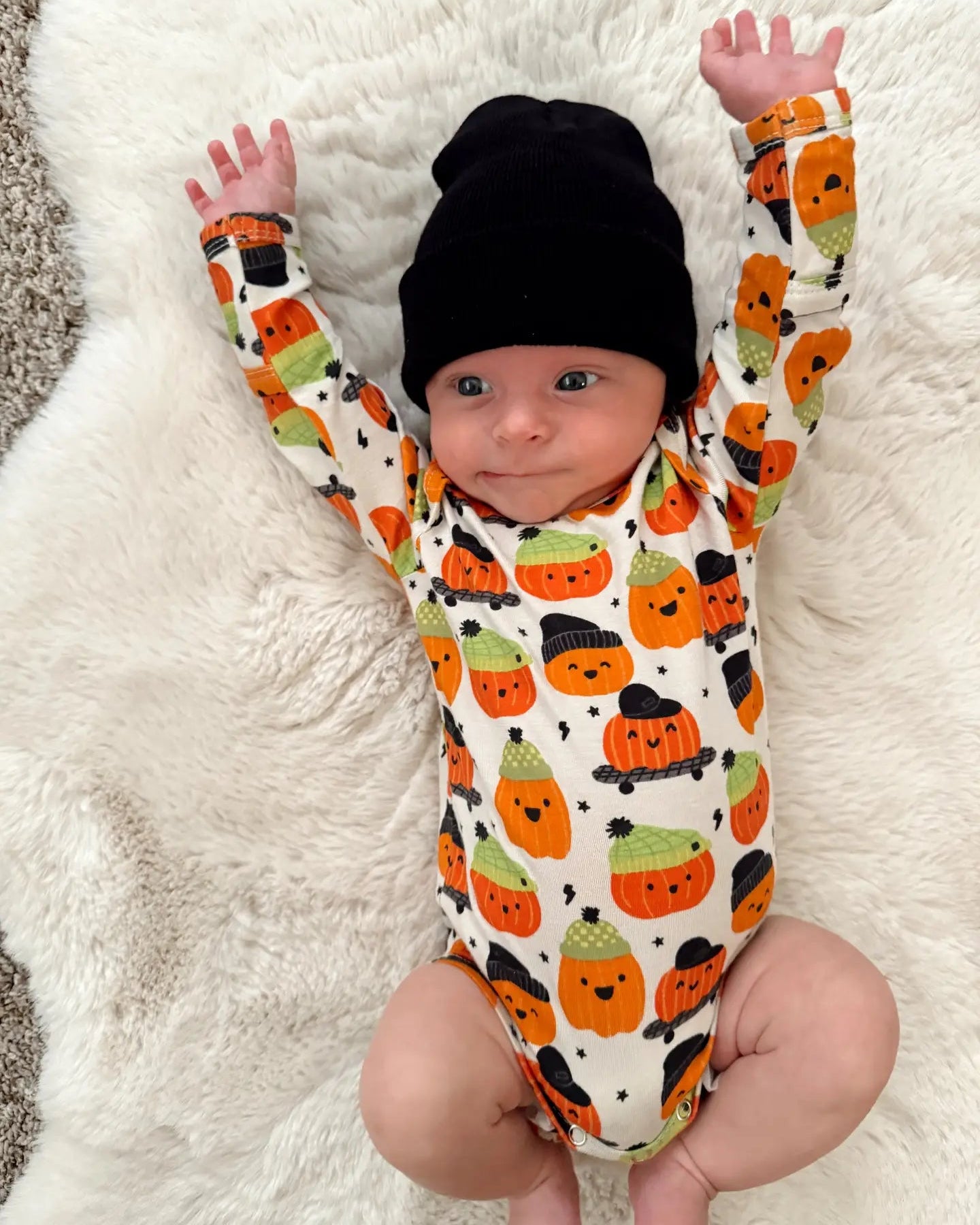 Long Sleeve Bodysuit | Pumpkin Buds - PREORDER