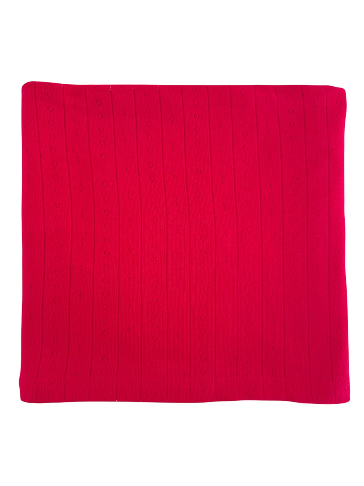 Organic Pointelle Swaddle | Red - PREORDER