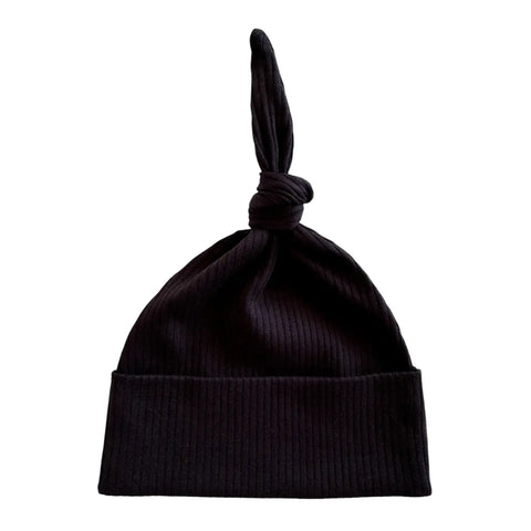 Ribbed Beanie Hat | Black - PREORDER