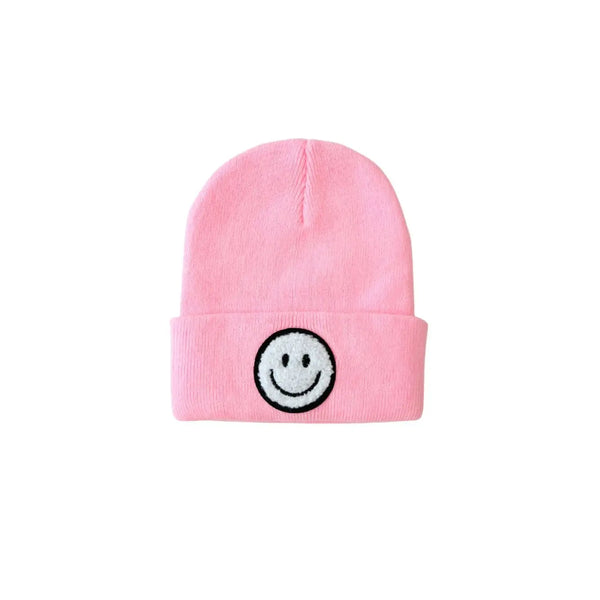 Smiley Beanie | Pink - PREORDER