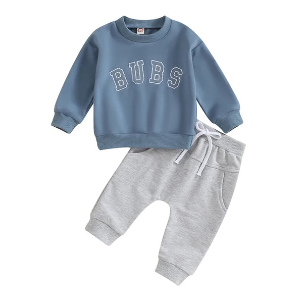 BUBS Embroidered Jogger Outfits (5 Colors) - PREORDER