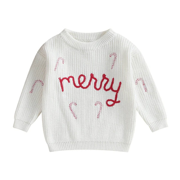 Merry Candy Canes Knit Sweaters (3 Colors) - PREORDER