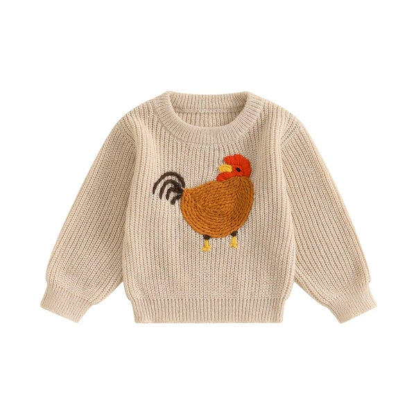 R is for Rooster Knit Sweaters (3 Colors) - PREORDER