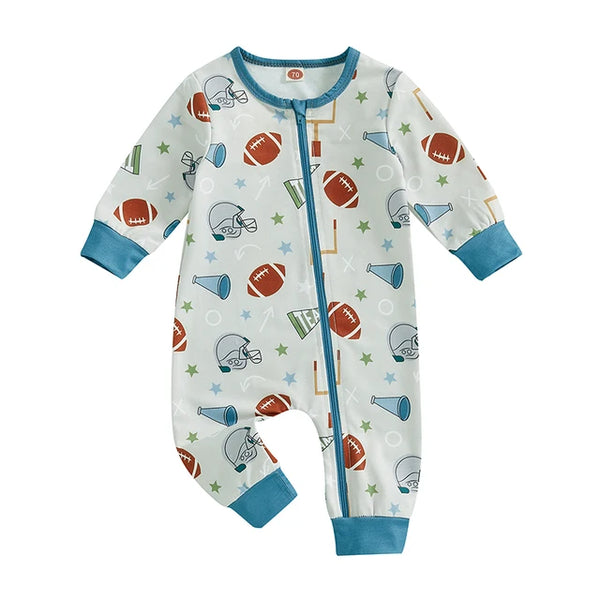 All Things Football Rompers (2 Colors) - PREORDER