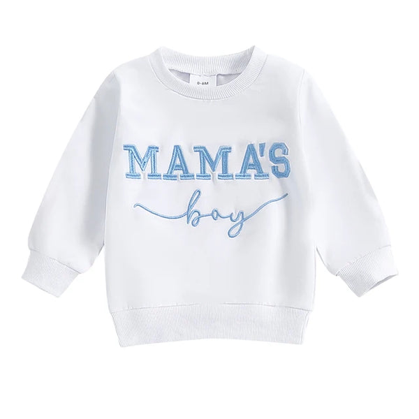 Mamas Boy Embroidered Pullovers (4 Colors) - PREORDER