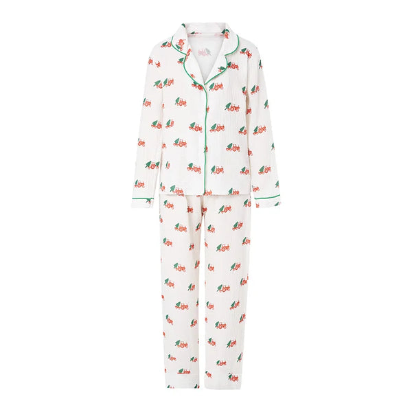 Christmas Tree Tractors Matching Pajamas - PREORDER