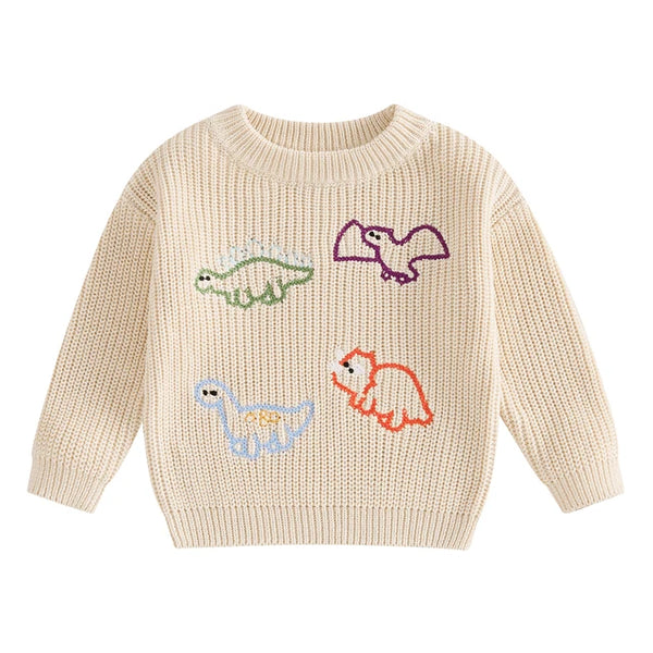 Dino RAWR Knit Sweaters (3 Colors) - PREORDER