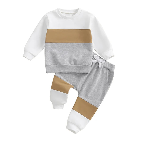 Three Tone Jogger Outfits (3 Colors) - PREORDER