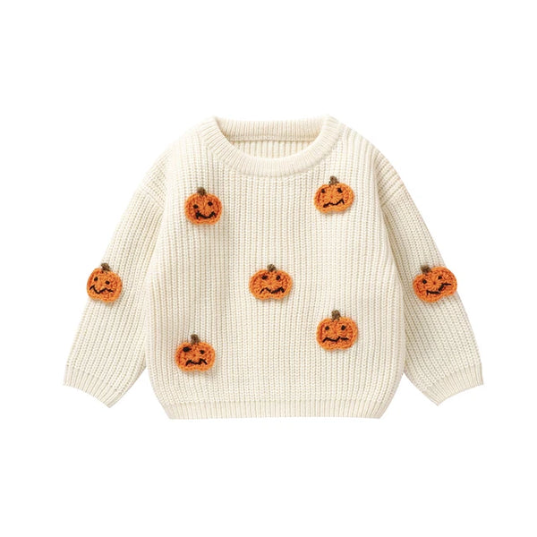 Spooky Pumpkins Knit Sweaters (3 Colors) - PREORDER