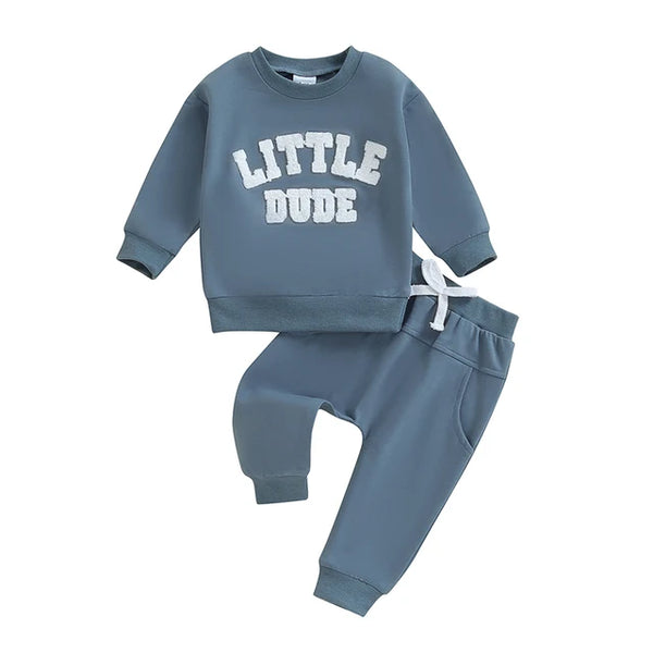 Little Dude Jogger Outfits (5 Colors) - PREORDER