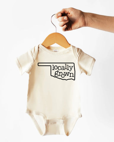 Locally Grown Cotton Bodysuit or Tee | Oklahoma - PREORDER