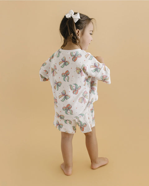 Top & Shorts Set | Happy Bows - PREORDER