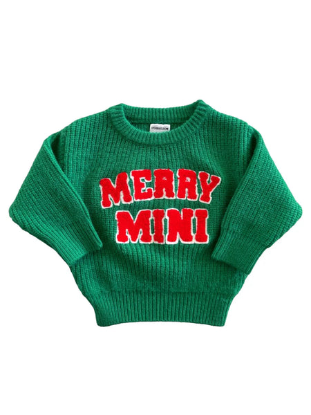 Merry Mini Knit Sweater | Green - PREORDER