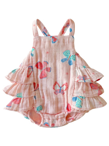 Ruffle Romper | Whimsical Butterflies - PREORDER