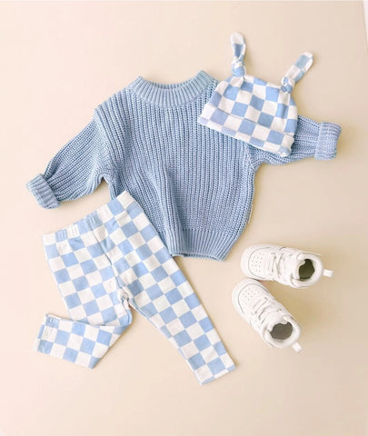 Chunky Knit Sweater | Blue - PREORDER