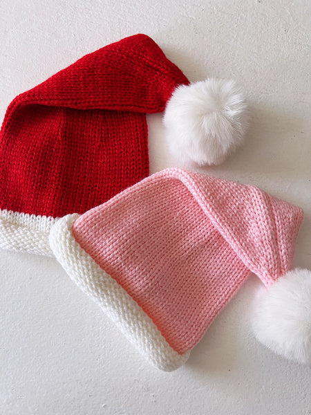 Santa Knit Hat | Red - PREORDER