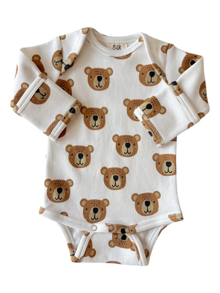 Long Sleeve Bodysuit | Baby Bear - PREORDER