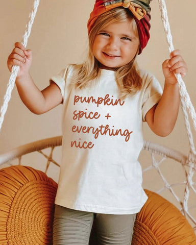 Cotton Bodysuit or Tee | Pumpkin Spice & Everything Nice - PREORDER
