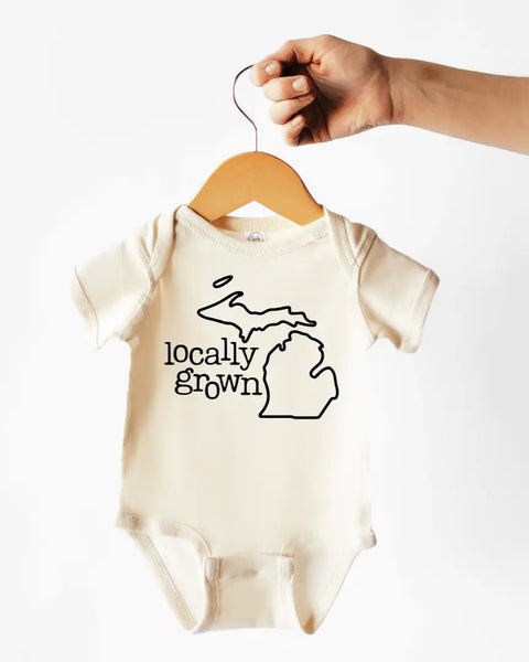 Locally Grown Cotton Bodysuit or Tee | Michigan - PREORDER