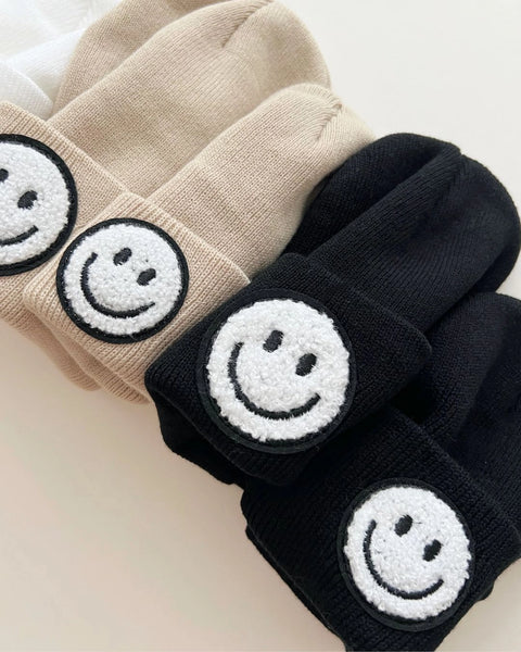 Smiley Beanie | Black - PREORDER