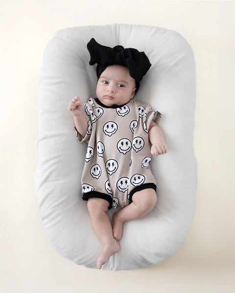 Short Sleeve Bubble Romper | Electric Drippy - PREORDER