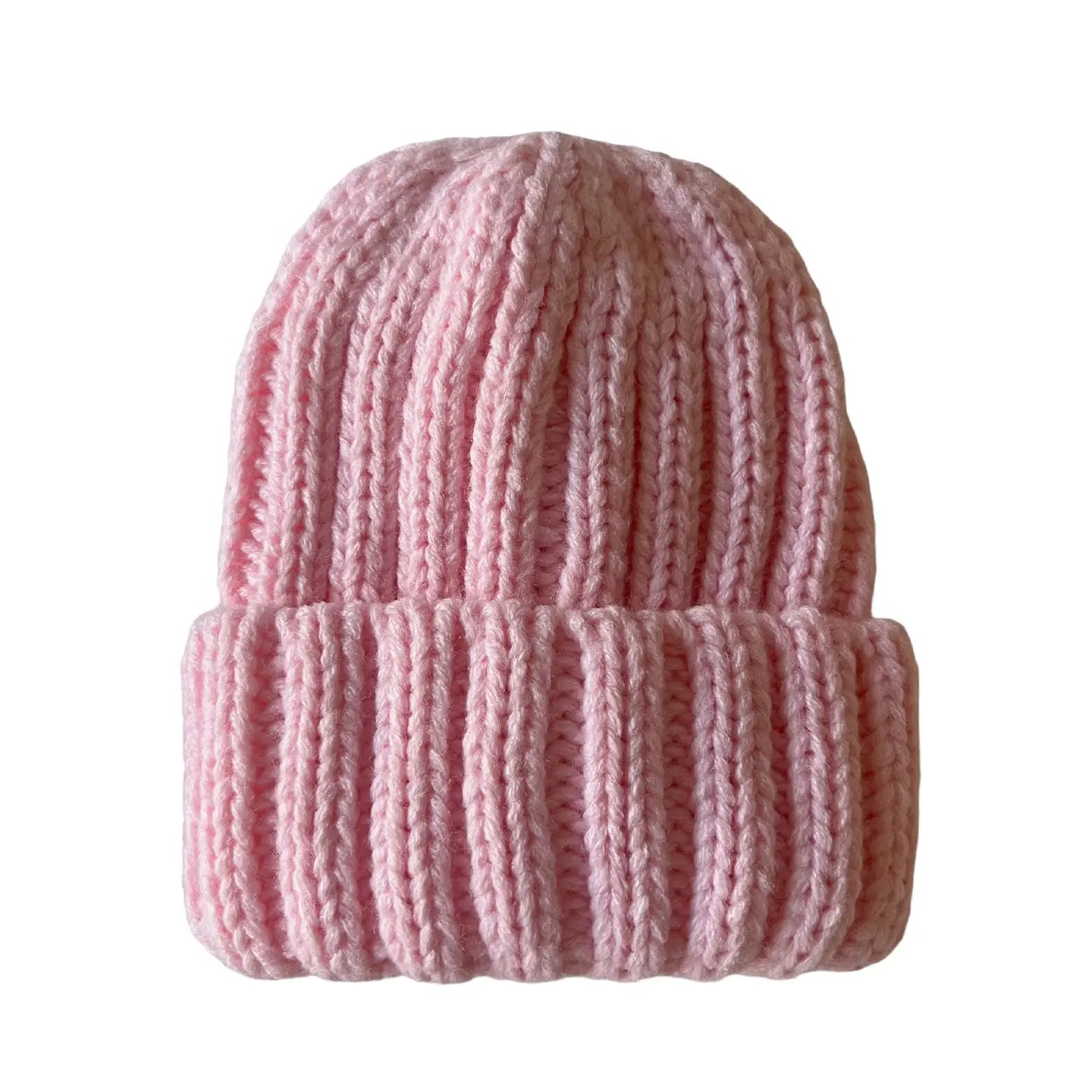 Baby's First Hat | Chunky Knit Pink Sugar - PREORDER