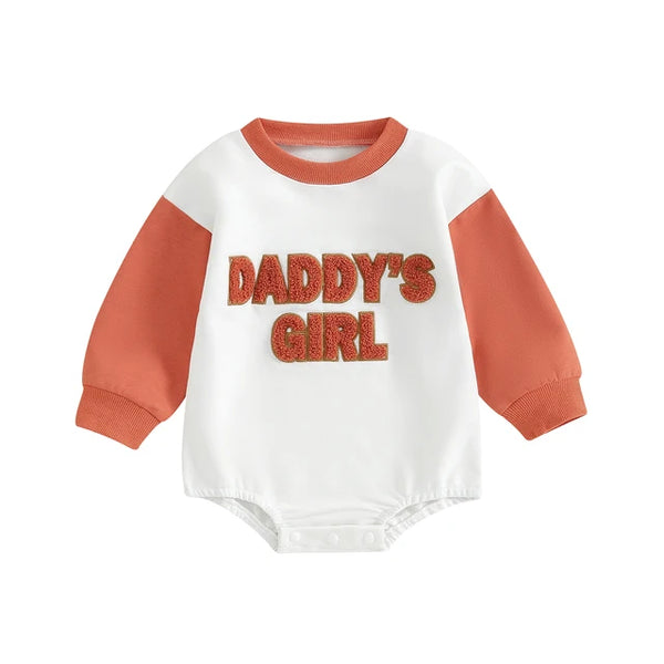 Daddys Girl Two Tone Rompers (5 Colors) - PREORDER