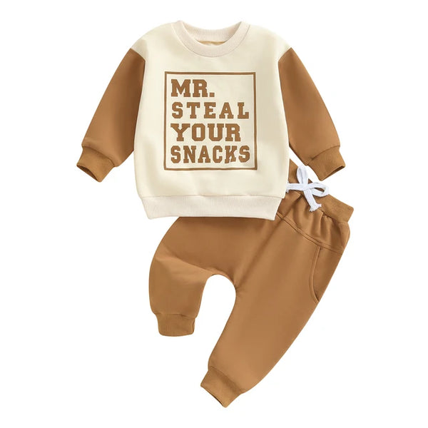 Mr Steal Your Snacks Two Tone Jogger Outfits (4 Colors) - PREORDER