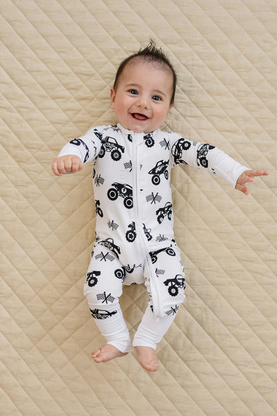 Bamboo Zip Romper | Monster Blaze - PREORDER