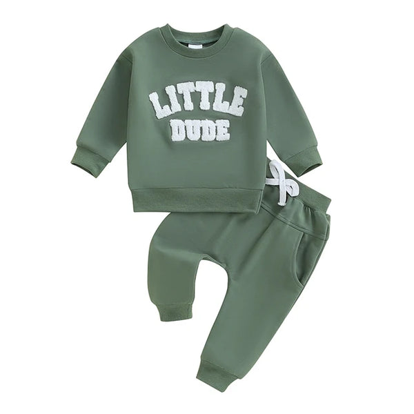 Little Dude Jogger Outfits (5 Colors) - PREORDER