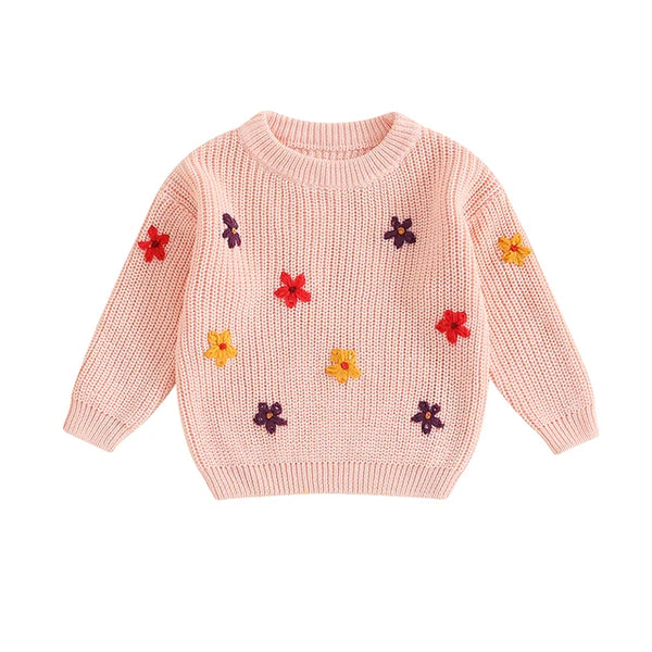 Fall Daisies Knit Sweaters (5 Colors) - PREORDER