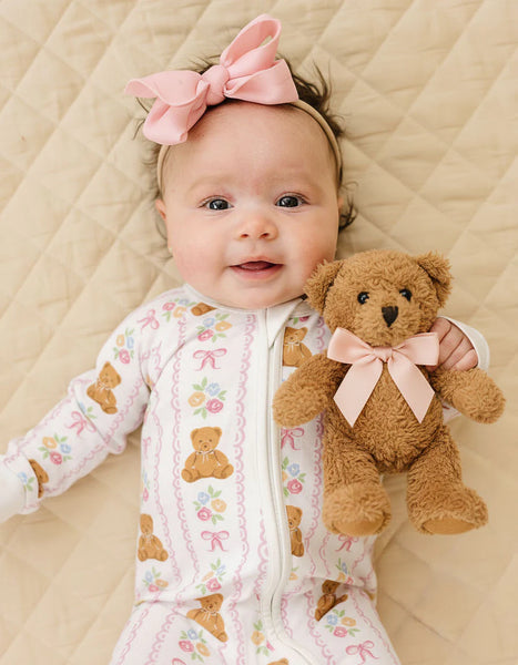 Bamboo Zip Romper | Honey Bear - PREORDER