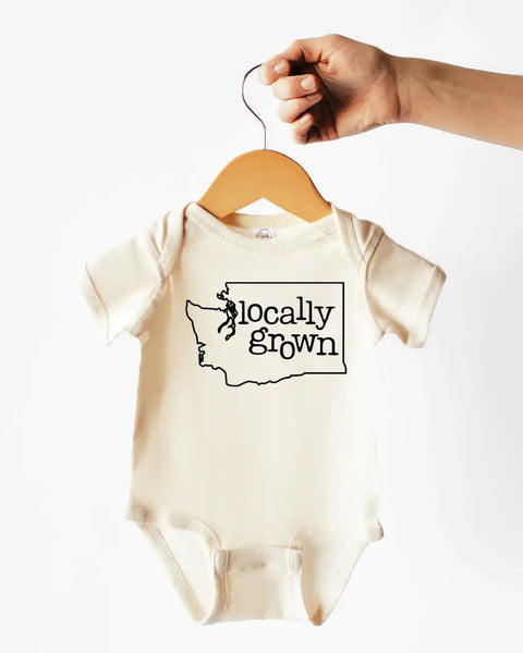 Locally Grown Cotton Bodysuit or Tee | Washington - PREORDER