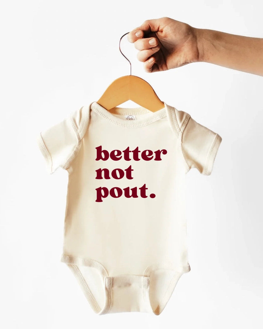 Cotton Bodysuit or Tee | Better Not Pout - PREORDER